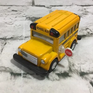 Kintoy Pull Back School Bus Toy Car Yellow 4” - Picture 1 of 6