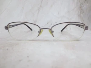 Vera Bradley Susie Viva La Vera Eyeglasses Frame Women Purple Half Rim 48-16-130 - Picture 1 of 8