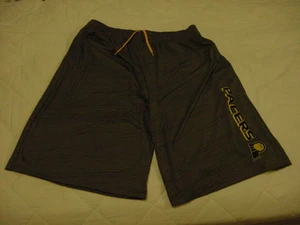 BEAUTIFUL Indiana Pacers Men's Lg Majestic TX3 Cool Base Grey Shorts, NEW&NICE!! - Picture 1 of 1