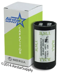 Condensatore avviamento motore elettrico HVAC 25-30 MFD uF MADE USA 220 250VAC VOLT - Foto 1 di 6