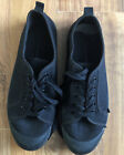 ladies UK size 5 black canvas casual pumps from new look