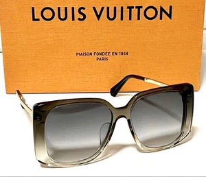 LOUIS VUITTON Sonnenbrille Z1214E transparent grau gold eckig Nouvelle Vague mit Box - Bild 1 von 12