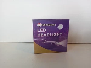 LED FRONT HEADLIGHTS H11 CARSPARKLE WATERPROOF 2 PACK BRIGHT BULBS NEW IN BOX  - Picture 1 of 7