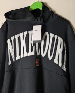 Nike Court Heritage Men's XL Dri-fit Fleece Tennis Hoodie in Black - Picture 1 of 5