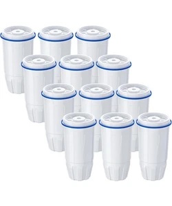 Repuesto de filtro de agua apto para jarra y dispensador Zero ZR-001 ZR-017 paquete de 12 - Imagen 1 de 7