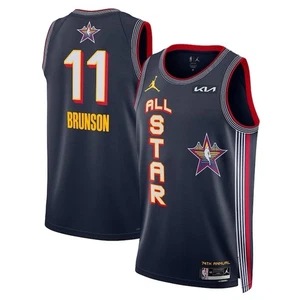 New York Knicks Jersey Jalen Brunson All Star Mens Large Navy #11 - Picture 1 of 4