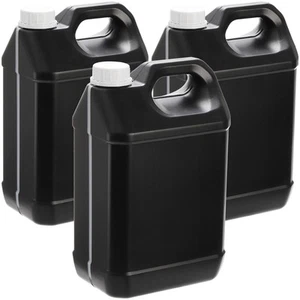 3 Pack Plastic Engine Oil Jugs with Lid, 1 Gallon F-style Storage Container w... - Picture 1 of 6