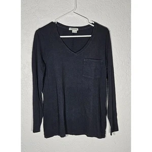 Orvis Damen Langarmshirt mit Tasche Blau Größe Small Baumwolle - Bild 1 von 7