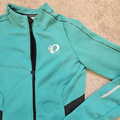Pearl Izumi PRO cycling jacket Teal Womens Medium Lined  Bicycle Riding Cycle - Image 1 of 4