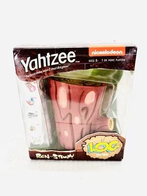 Yahtzee: Ren & Stimpy Version Log Edition Board Game Nickelodeon - Image 1 of 4