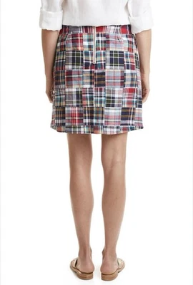 Minifalda Náufrago Nantucket Ali Parche Madrás 100% Algodón Multi Talla 6 Foto 1 de 4