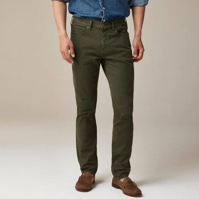 Pantalones chinos elásticos J Crew para hombre 38x32 ajustados 484 rotos en 1263 verde follaje Foto 1 de 4
