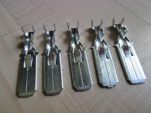 Lot (5) Male Crimp Terminal Connector 9.5mm 3/8" w/ Tab Tinned 10-6AWG #E85AA - Picture 1 of 8