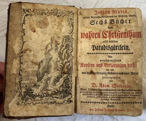 VTG Six Books On True Christianity 1760 Johann Arndt Wahtes Chistentum German Ed - Picture 1 of 19