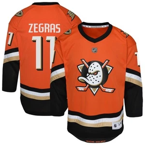Youth Trevor Zegras Orange Anaheim Ducks Replica Player Jersey - Picture 1 of 3