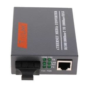 Convertisseur de média Ethernet Gigabit externe Émetteur-récepteur double - Photo 1/4