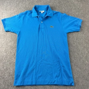 Lacoste Polo Shirt Mens Small Blue Crocodile Logo Classic Fit Short Sleeve - Picture 1 of 11