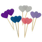 10pcs Heart Star Cupcake Toppers Cake Topper Decorating Birthday Decorations