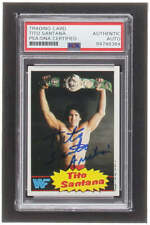 Tito Santana Signed 1985 Topps WWF #14 (PSA)