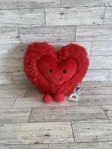 NWT Jellycat Amuseable Beatie Heart Large Red 9" Tall Stuffed Plush Valentine - Picture 1 of 4