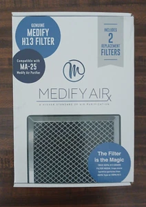 GENUINE MEDIFY AIR True HEPA H13 Grade Air Filter MA-25 PACK OF 2 - Picture 1 of 6