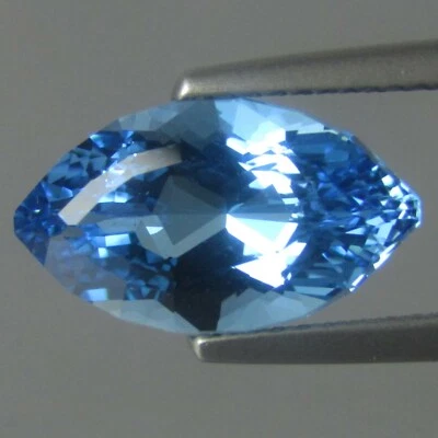 4.47Cts 100% Natural Attractive Swizz Blue Topaz Marquise Cut Loose Gem - Image 1 of 4