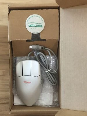 Contour Design Ball Mouse Small S-38 LEFT HANDED Ergonomic 1997 Vintage PS2-S-L - Image 1 of 4