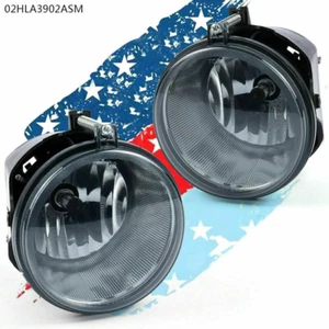2x Smoked Lens Fog Light Fit For 2005-2010 Jeep Grand Cherokee Commander Durango - Imagen 1 de 12