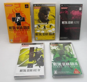 PSP Metal Gear Solid OPS & PLUS , AC!D 1 2 , Peace Walker, Bande Dessinee Japan - Picture 1 of 18