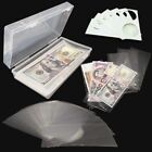 100 Pcs Saving Currency Paper Money Organizer Envelopes Collection Sleeves Bi...