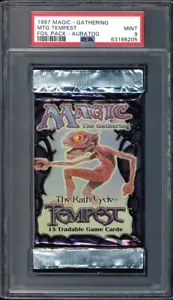Tempest Auratog Booster Pack English Graded PSA 9 MTG Magic #63166205 - Picture 1 of 1
