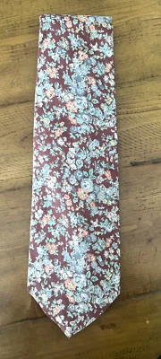 Corbata de algodón floral ancha vintage Liberty of London Bloomingdales Foto 1 de 4