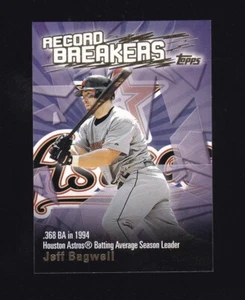 2002 Topps Record Breakers Jeff Bagwell #AB-JB Houston Astros - Picture 1 of 2