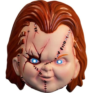 Chucky Plastic Mask Seed of Chucky Fancy Dress Halloween Adult Costume Accessory - Picture 1 of 1