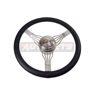 Kit Adaptador Volante Banjo 15" y Botón Bocina V8 HotRod Chevy GM Inoxidable - Imagen 1 de 3
