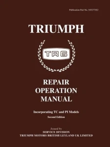 Triumph TR6 Repair Operation Manual: Workshop Manual (Official Workshop Manuals) - Picture 1 of 3