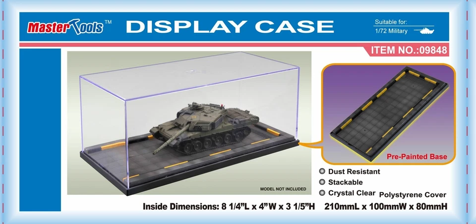 Trumpeter/Master Tools 09848 - Show Case 210 x 100 X 80 MM IN 1:72 - New - Image 1 of 1