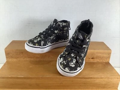 Vans со стены ребенка ясельного возраста 4 арахиса Snoopy зарево в темноте мумии SK8-Hi молнии туфли - Изображение 1 из 4