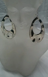 Beautiful statement Ippolita  modernist sterling 925 hoop dangle wire  earrings  - Picture 1 of 4