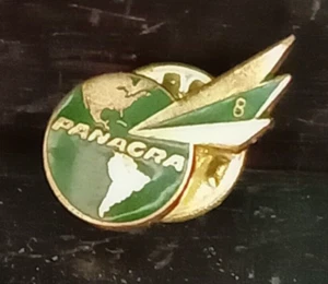PIN DE METAL ANTIGUO Y MUY RARO PANAMERICAN & GRACE AIRWAYS PANAGRA - Imagen 1 de 4