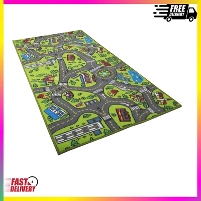 Alfombra para niños alfombra de juego alfombra City Life ideal para jugar con coches y juguetes - Jugar Foto 1 de 4