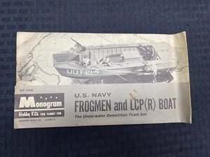 Monogram US Navy Frogmen and LCP R Boat PB48 Instructions 1959 Original Manual - Picture 1 of 2