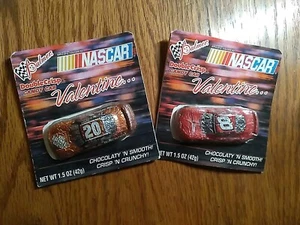 NASCAR #8 Earnhardt & #20 Tony Stewart Valentine Cards w/ Sealed Chocolate 2000s - Picture 1 of 6