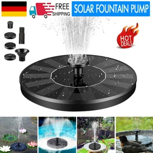 Solar betriebene schwimmende Wasserpumpe Garten Pool Outdoor Brunnen Teich - Bild 1 von 10