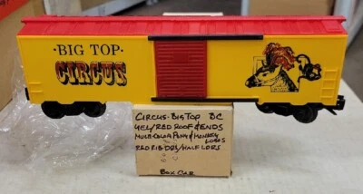 KMT? Frank's Roundhouse?NEWBRAUGH BROS TOYS? Train CIRCUS BIG TOP boxcar. (9B) - Image 1 of 4