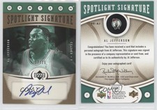 2006-07 Upper Deck Ovation Spotlight Signature Gold /25 Al Jefferson #SS-AJ Auto