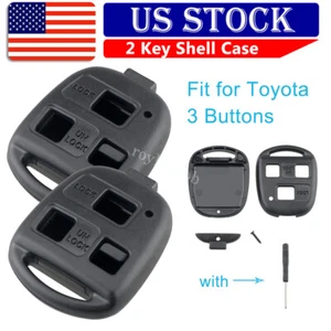2 For 2007 2008 2009 Lexus RX350 Keyless Remote Key Fob Shell Case +Screw Driver - Picture 1 of 8