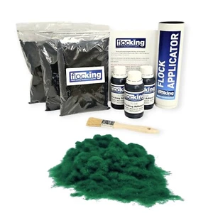 Kit de flocado verde de carreras grande triple flocado tablero kit completo coche flocado - Imagen 1 de 3