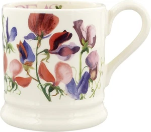 Emma Bridgewater Handmade in UK 1/2 Pint Mug - Classic - FLOWERS - SWEET PEAS - Picture 1 of 5