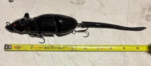 1 ct HARD 2 FIND 10" RAPTOR Sewer Rat musky muskie swimbait lures baits bass - Picture 1 of 1